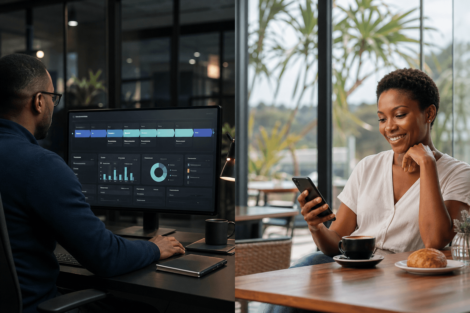 Staff desk and customer portal, Thunderbolt TrueView